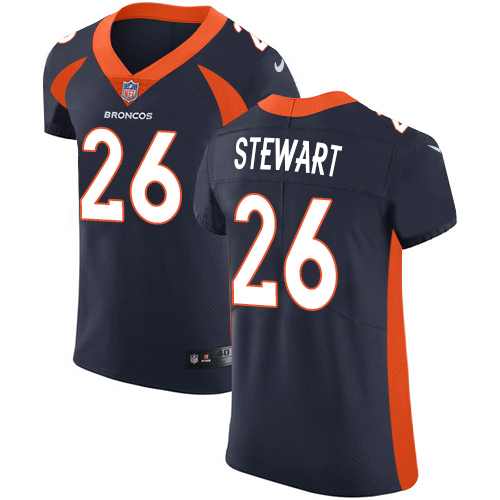 Nike Broncos #26 Darian Stewart Navy Blue Alternate Men's Stitched NFL Vapor Untouchable Elite Jersey - Click Image to Close